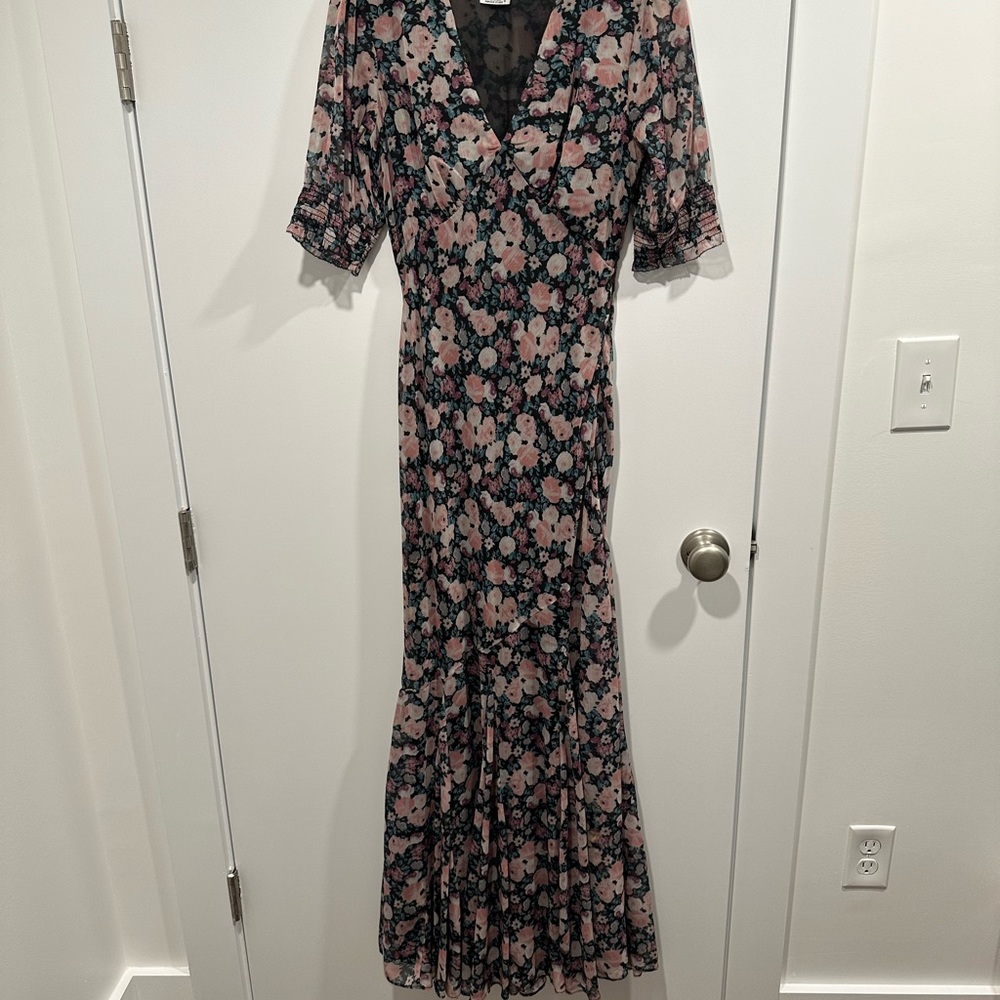 SAYLOR floral short sleeve dress